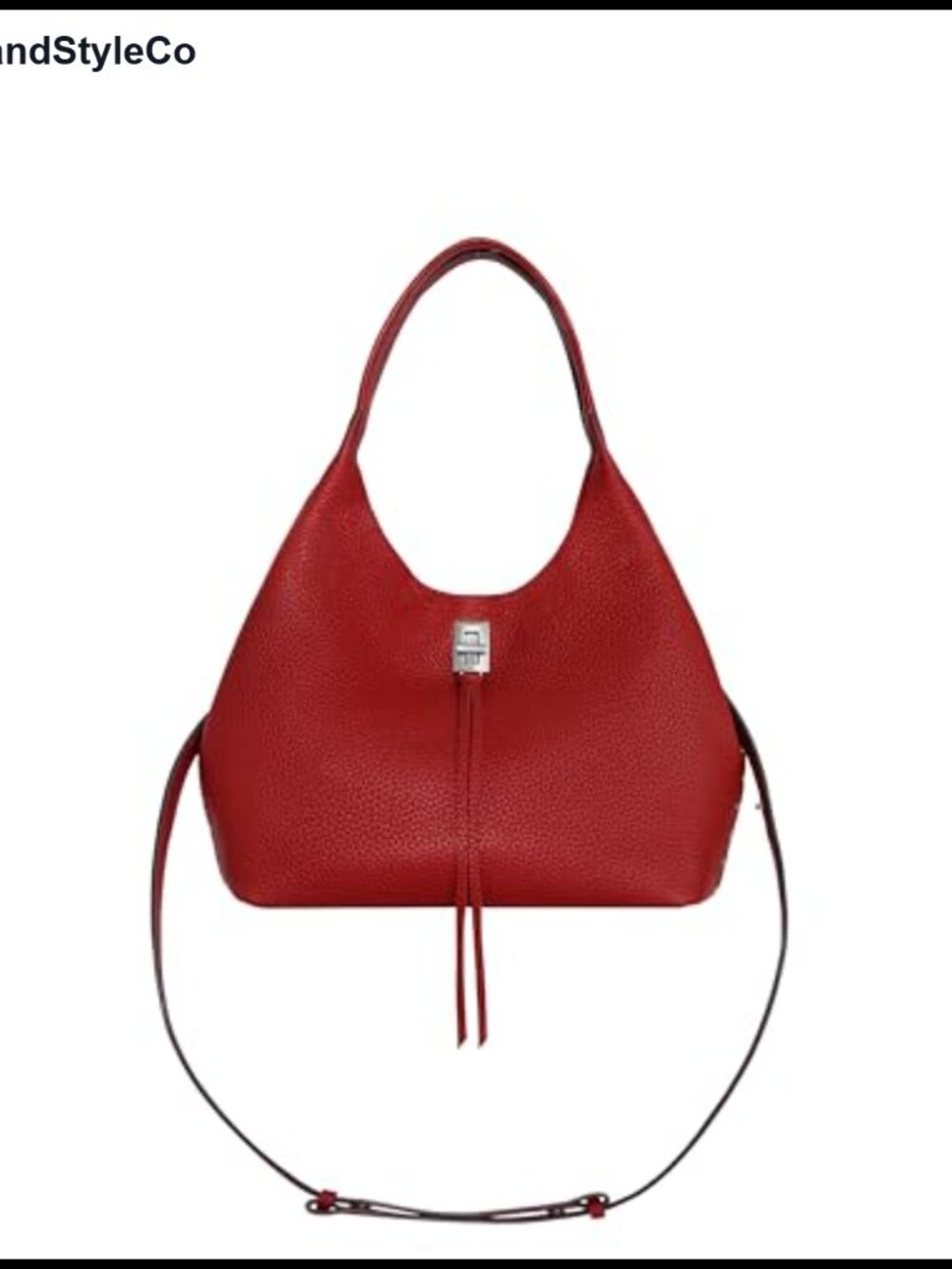 Premium Leather Roomy Slouchy Handbag Detachable Crossbody Strap